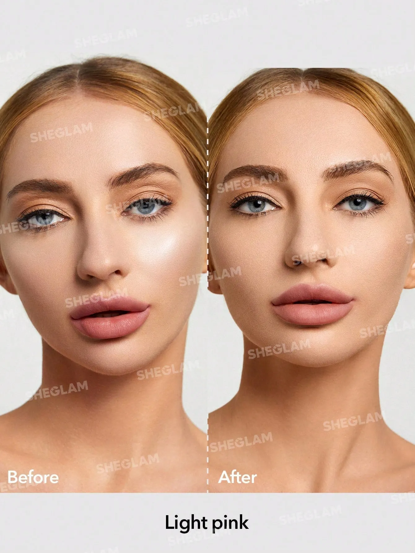 SHEGLAM Baked Glow Setting Powder-Light Pink  Oil Control Loose Setting Powder