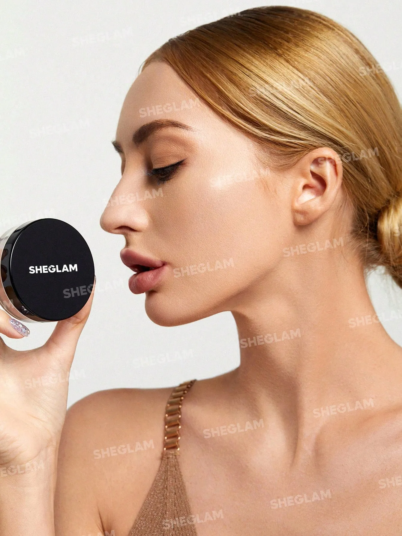 SHEGLAM Baked Glow Setting Powder-Light Pink  Oil Control Loose Setting Powder