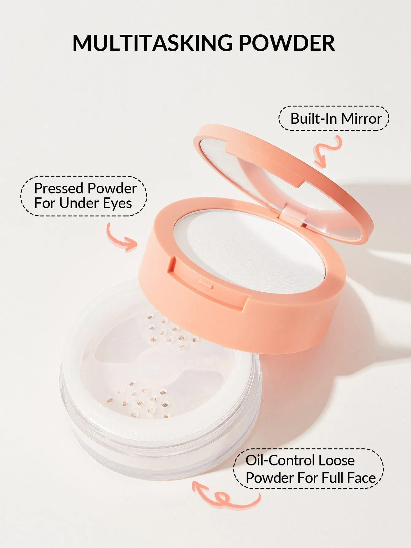 SHEGLAM Insta-Ready Face & Under Eye Setting Powder Duo - Transculent