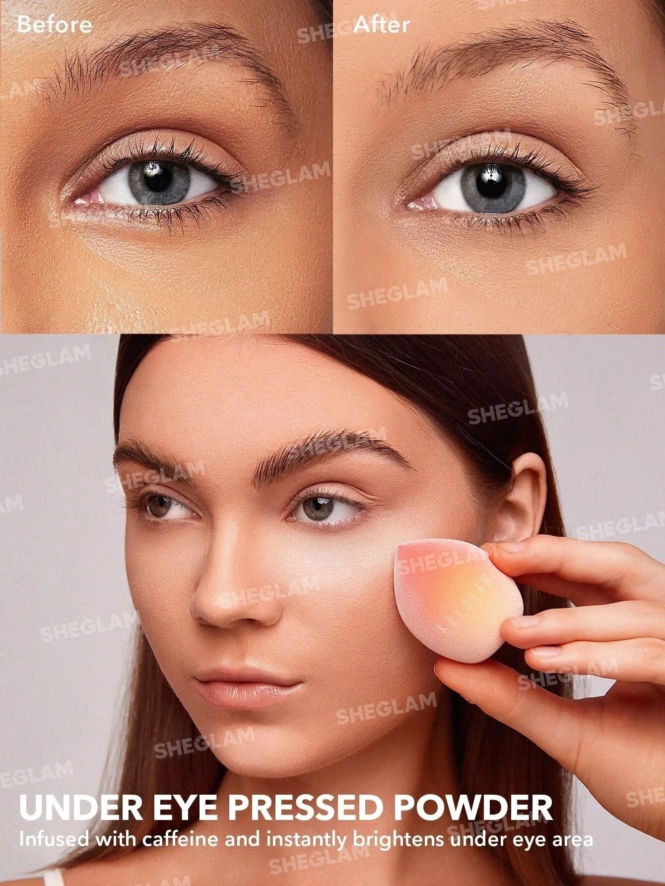 SHEGLAM Insta-Ready Face & Under Eye Setting Powder Duo - Transculent