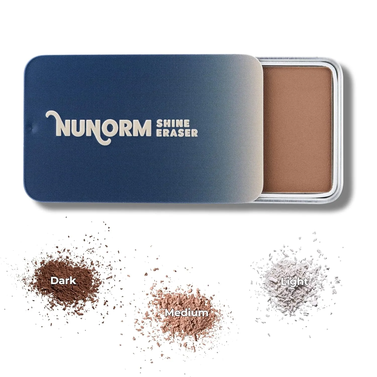Shine Eraser | Absorbs Oil   Minimizes Pores | Premium Mattifying Formula for Mens Skin | 3 Shades | High-Performance Ingredients | Made In USA | Cruelty-Free   Vegan | 100% Recyclable Tin