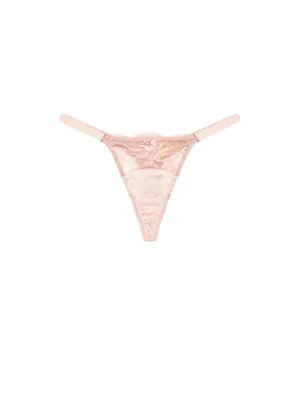 Signature Blush Strap Thong