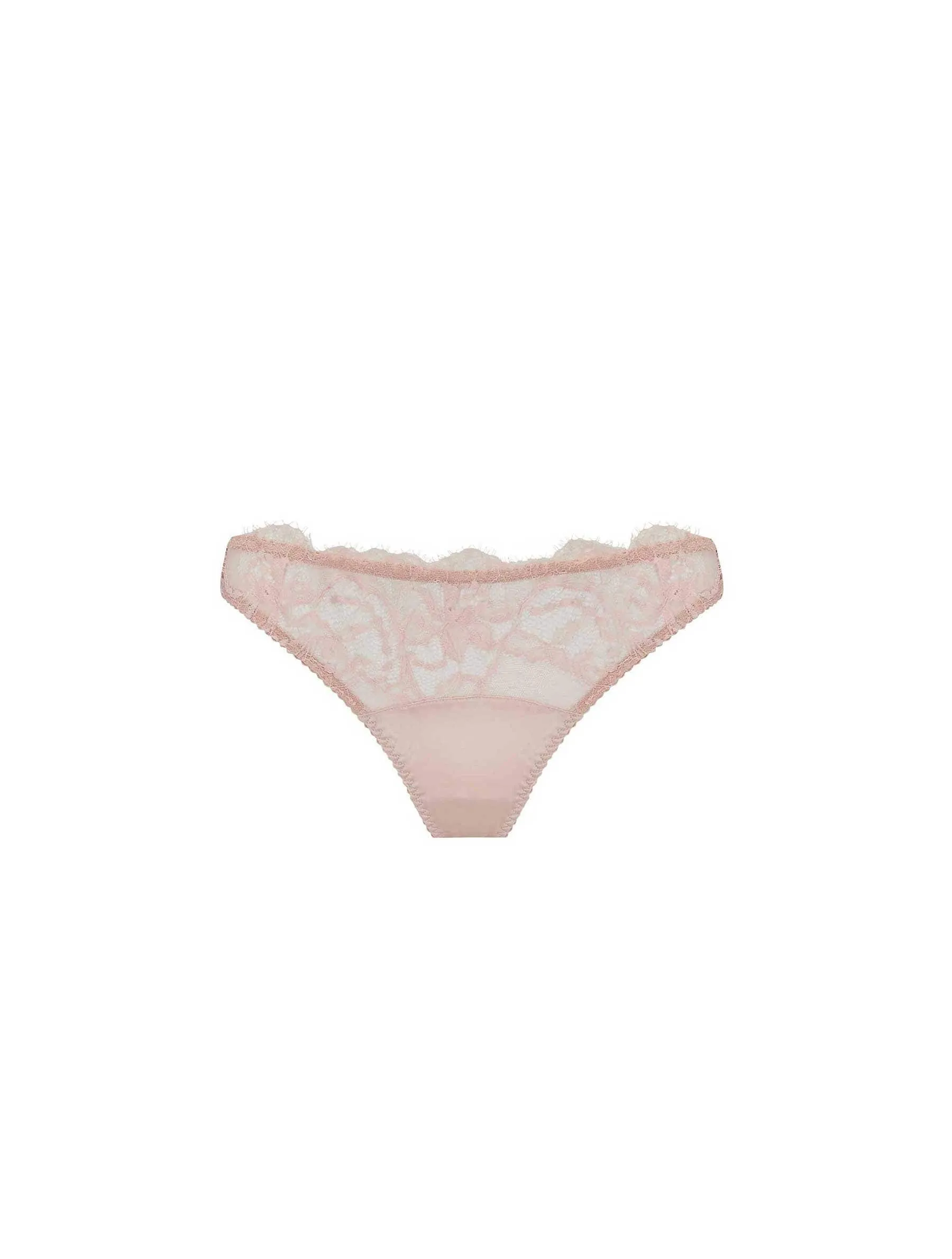 Signature Lace Thong - Blush