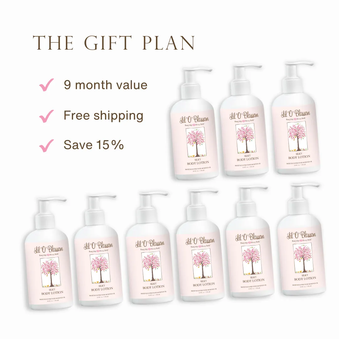 SILKY BODY LOTION- "3-6-9 Month Gift Plan"