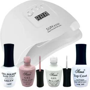 SINA Gel Polish French Kit   Nail Lamp LED X5PLUS 80W