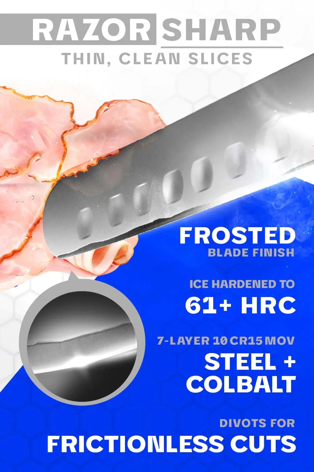 Slicing & Carving Knife 12" | Frost Fire Series | NSF Certified | Dalstrong ©