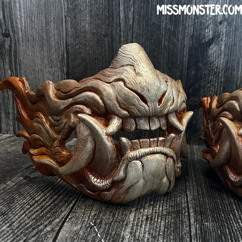 SNARL HALF MASK- RUST