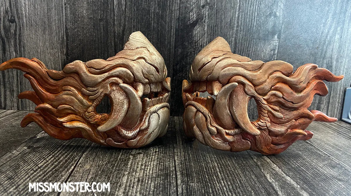 SNARL HALF MASK- RUST