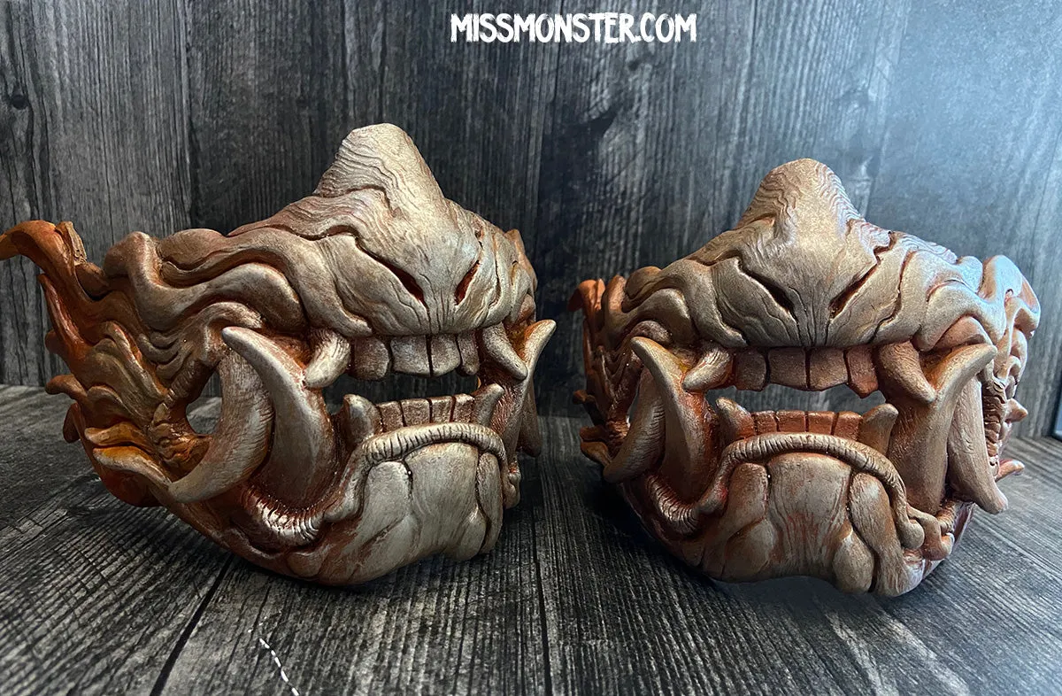 SNARL HALF MASK- RUST