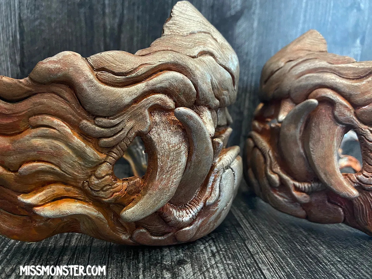 SNARL HALF MASK- RUST