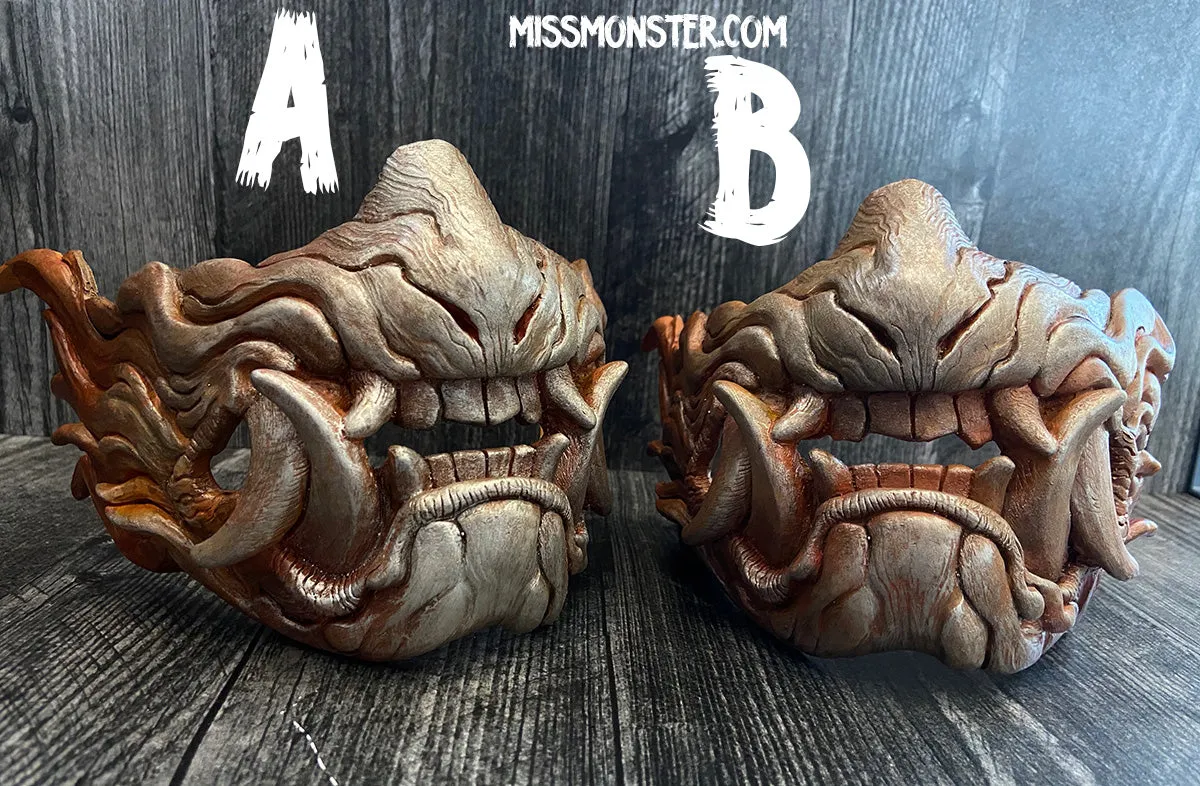 SNARL HALF MASK- RUST