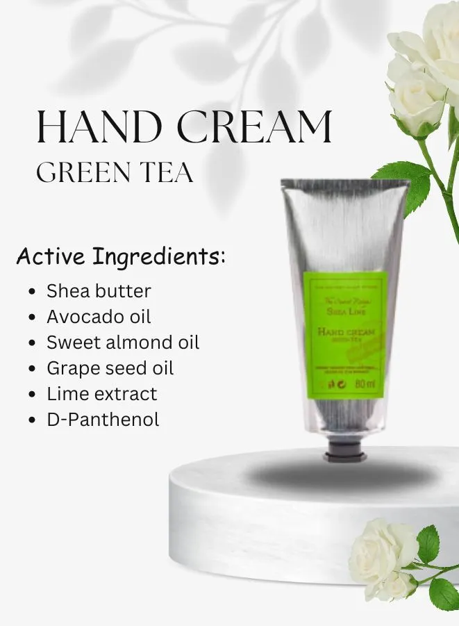 Soap&Friends Antioxidant-rich Hand Cream 20% Shea Butter Green Tea - Skin Protection, 80 ml