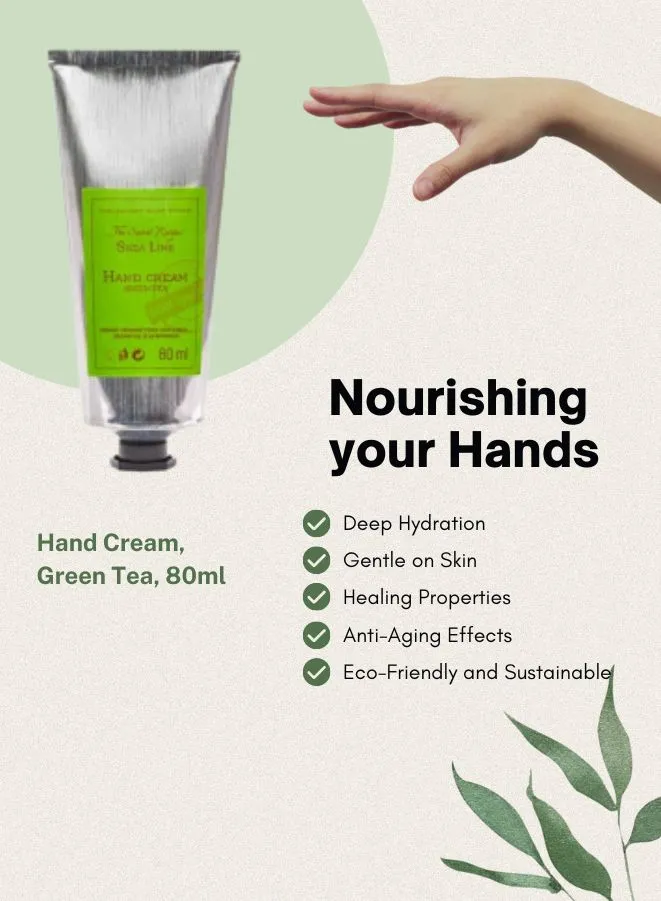 Soap&Friends Antioxidant-rich Hand Cream 20% Shea Butter Green Tea - Skin Protection, 80 ml
