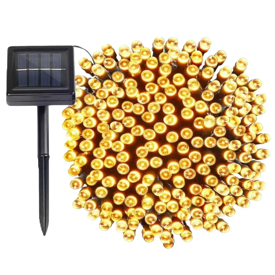 Solar LED Outdoor Waterproof Garden String Fairy Lights - 8 Modes Christmas lights