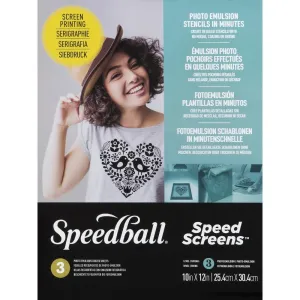 Speedball Photo Emulsion Speed Screens 3pk