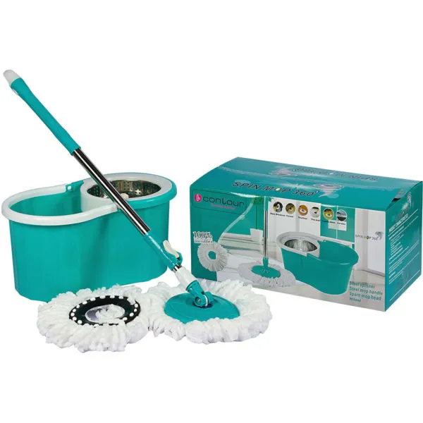 Spin Mop Bucket with Steel Contour Buzz