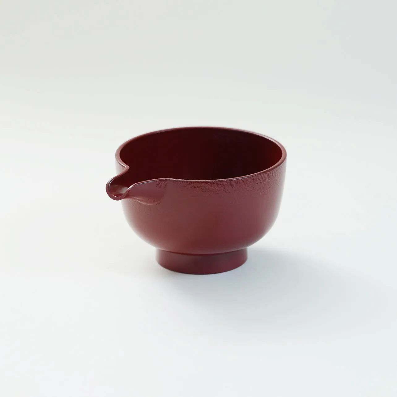 Spouted Tea Bowl（Katakuchi）Red