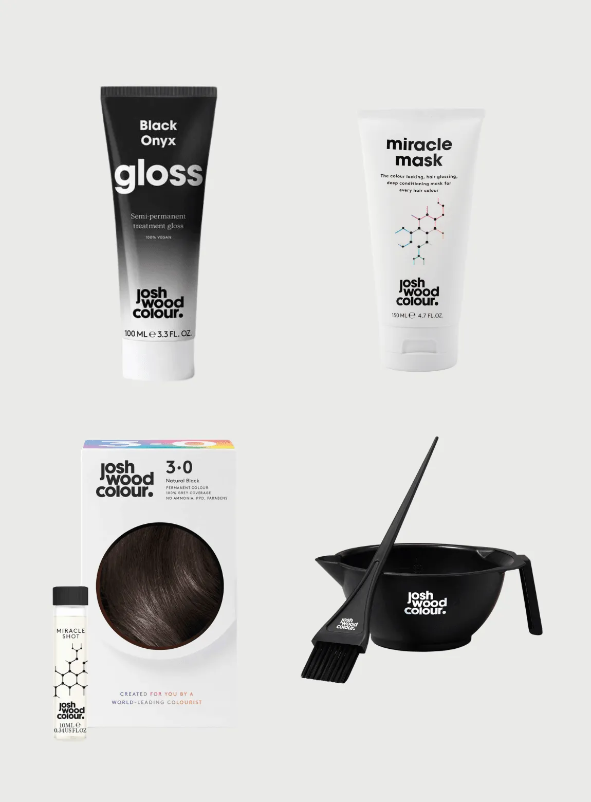 Starter Kit - 3.0 Perm kit, Miracle Shot, Black Onyx Gloss x 1, Bowl & Brush, Miracle Mask