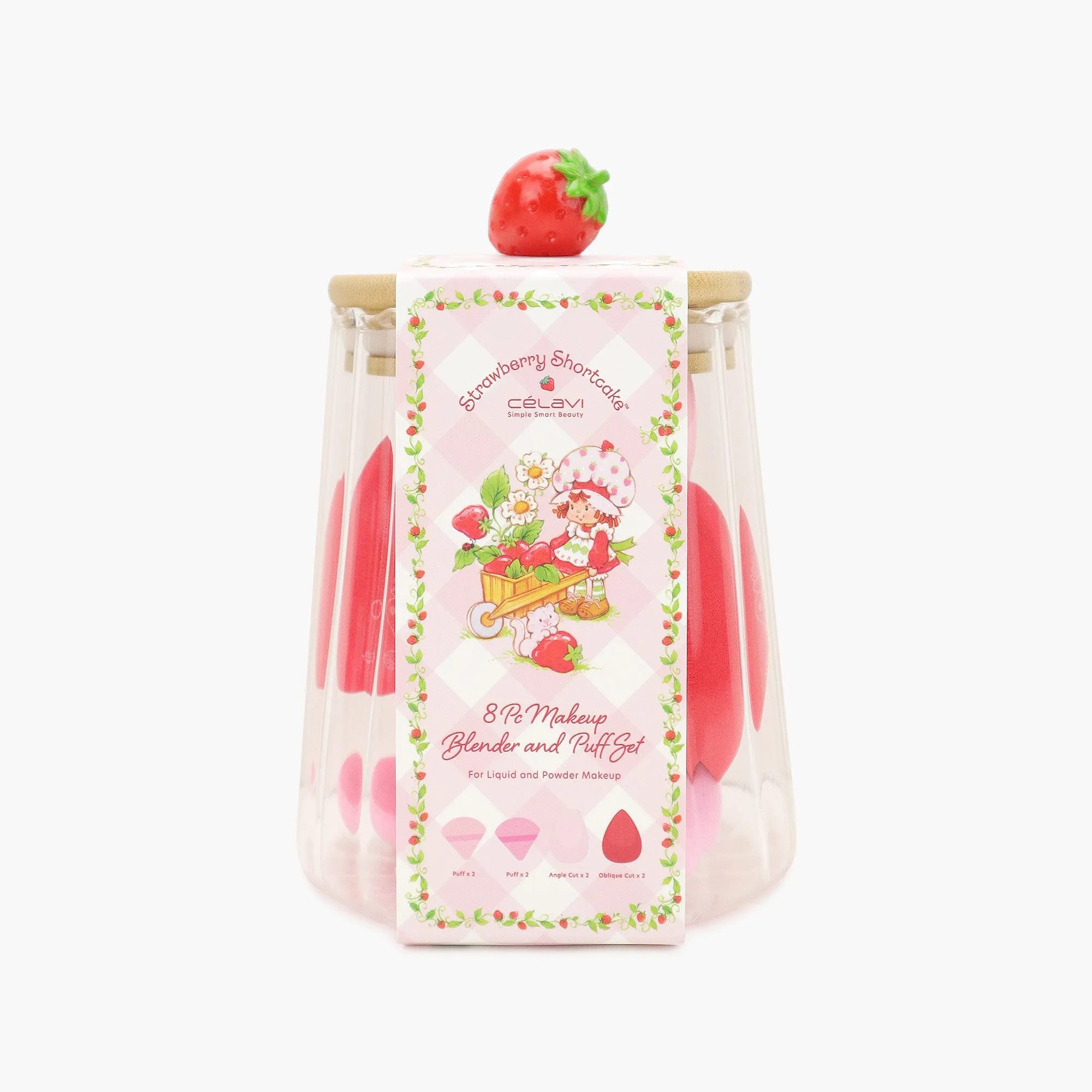 STRAWBERRY SHORTCAKE 4PC BLENDER   4PC PUFF