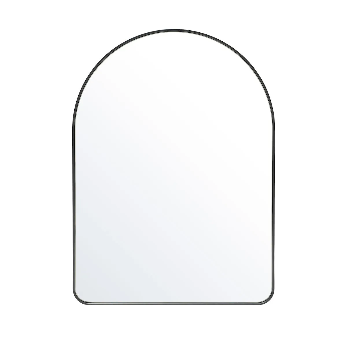 Studio Slim Wall Arch Mirror, Black