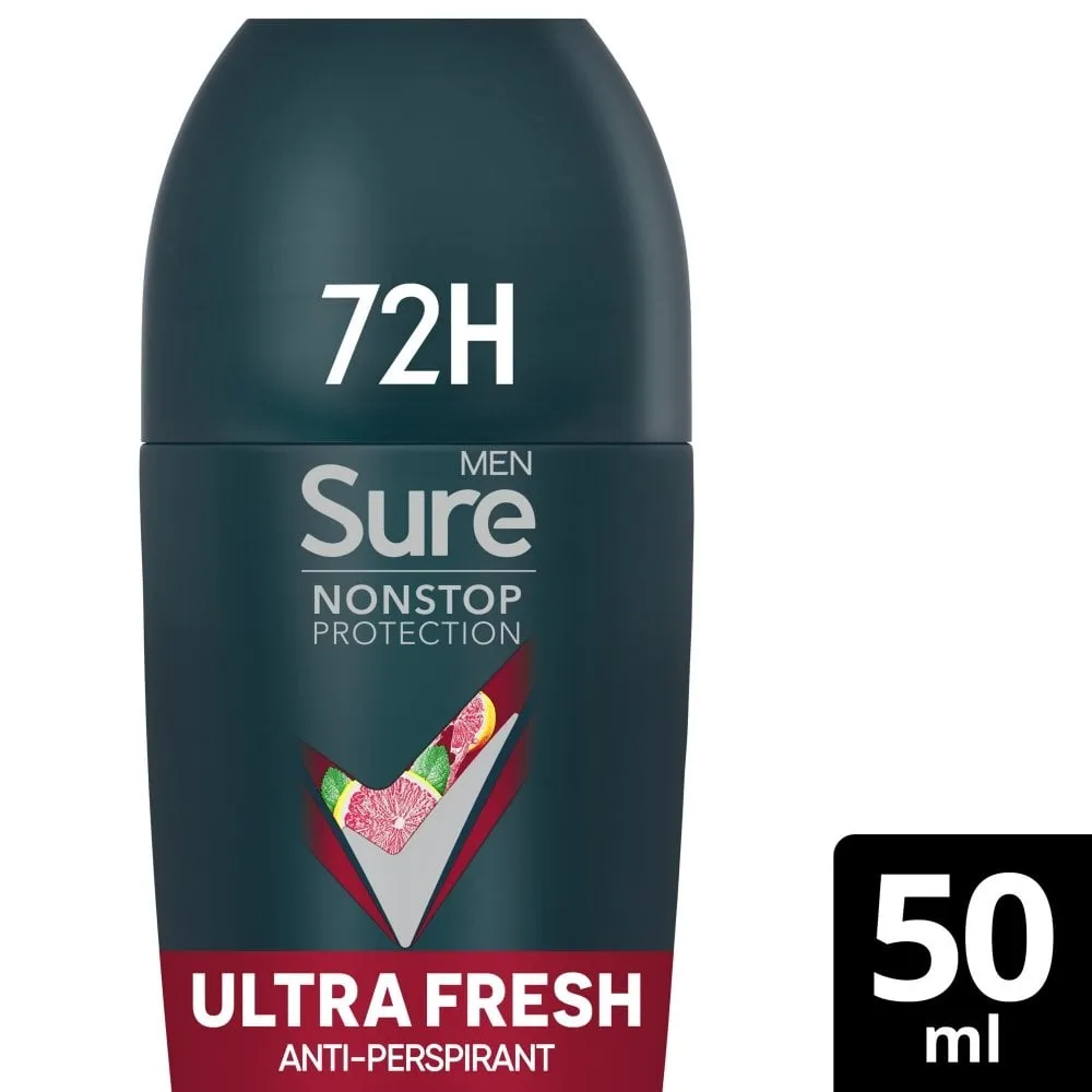 Sure Men Nonstop Protection 72h Ultra Fresh Anti-Perspirant Deodorant Roll On 50ml
