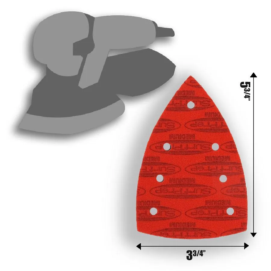 SurfPrep ProFoam Detail (Triangle) Sanding Pads