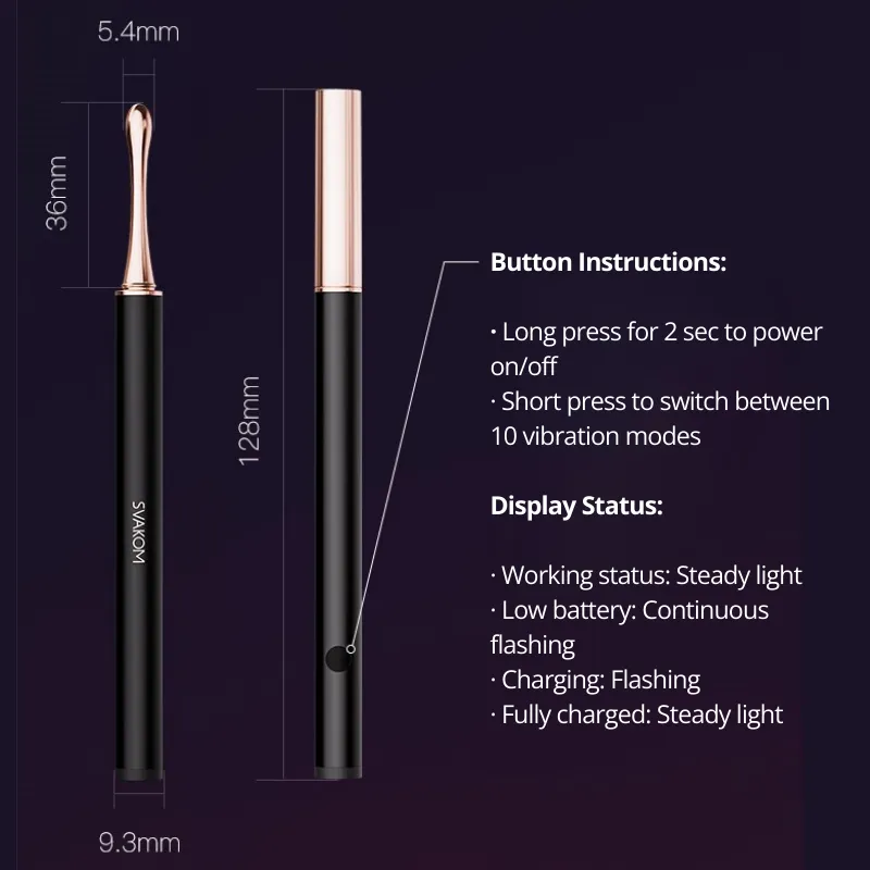 SVAKOM Eyeliner Portable G-Spot Vibrator