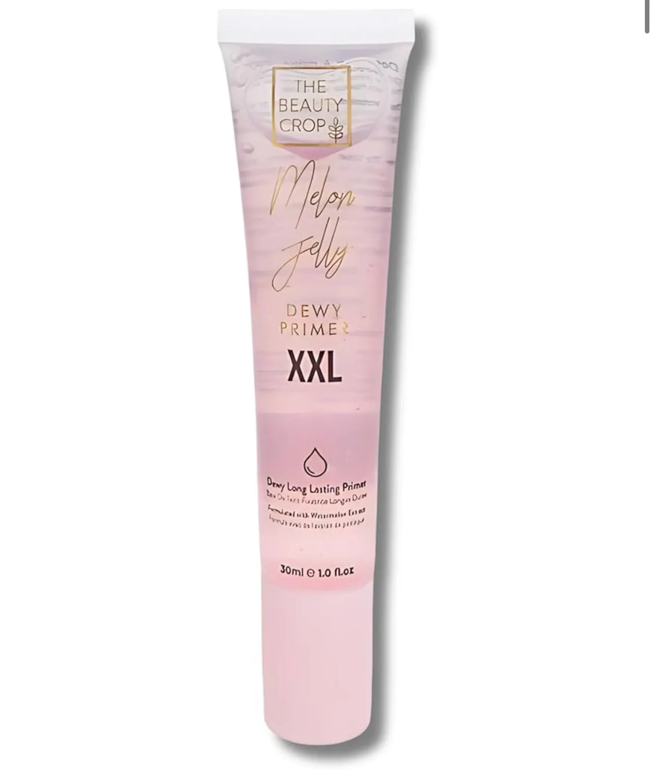 The Beauty Crop Melon Jelly Dewy Primer XXL - 30ml, Ultra-Hydrating Makeup Gripping Gel Primer for a Radiant Complexion, Long-Lasting Wear, and Non-Comedogenic Formula