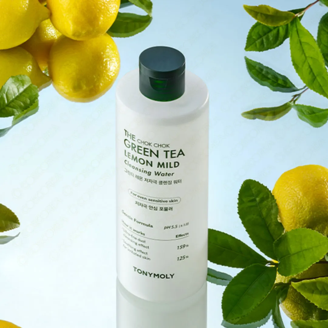 Tonymoly The Chok Chok Green Tea Lemon Mild Cleansing Water 300ml