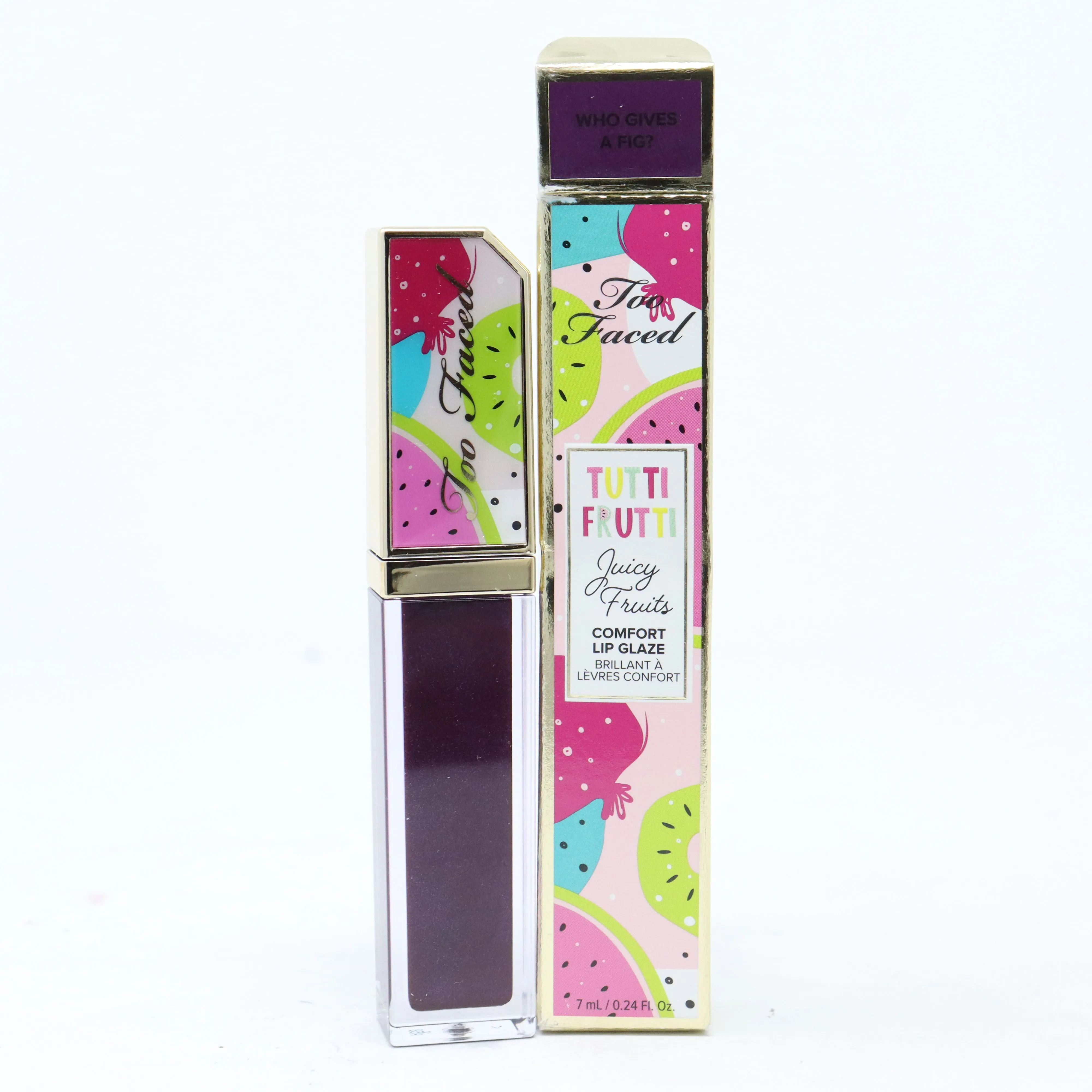 Too Faced Juicy Fruits Comfort Lip Glaze  0.24oz/7ml New With Box