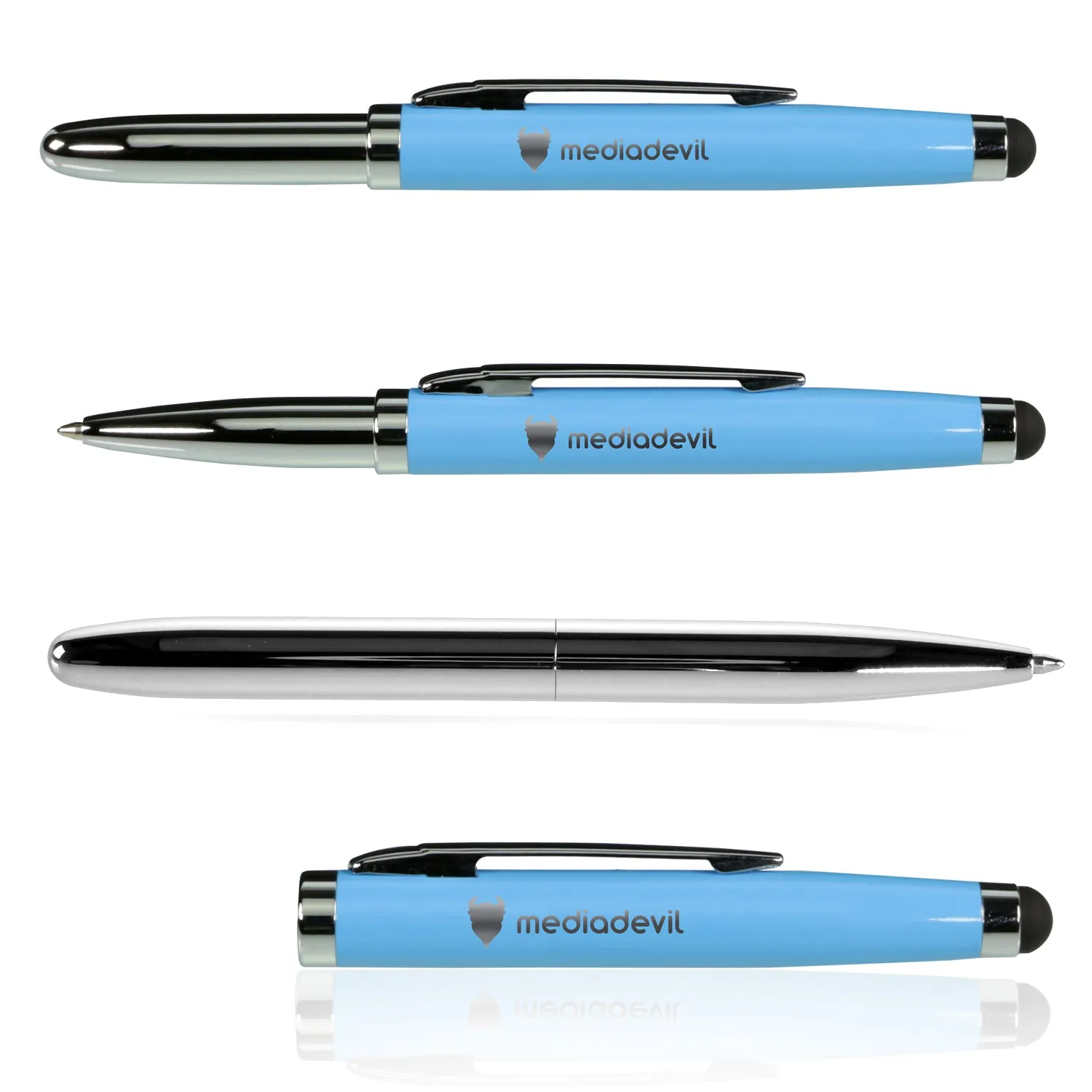 Touchscreen Stylus (Executive) with Biro Ballpoint Pen | Magicwand