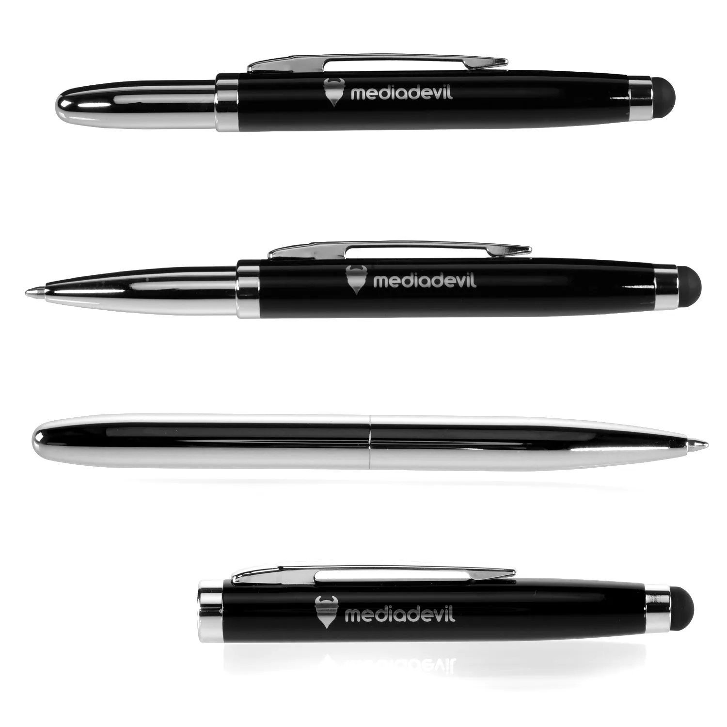 Touchscreen Stylus (Executive) with Biro Ballpoint Pen | Magicwand