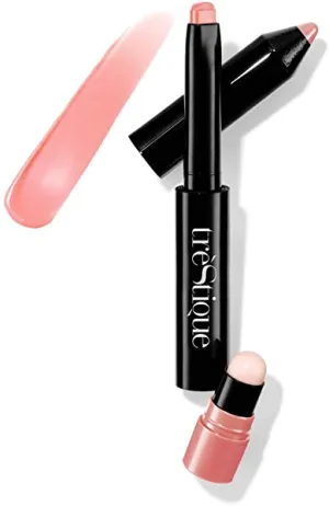 treStiQue Lip Glaze Crayon, Lip Gloss Lipstick With Built-in Lip Primer, Makeup Lipstick, Lipstick For Women, 2-in-1 Lip Gloss Crayon and Lip Primer