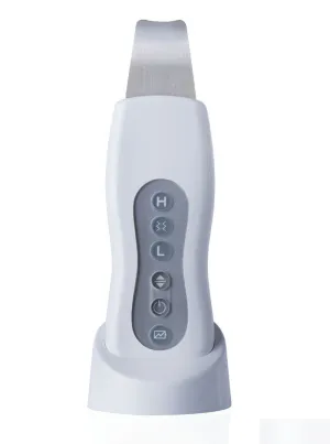 Ultrasonic Skin Scrubber - Rechargeable Microdermabrasion Deep Cleaning High Frequency Vibration Face Peeling Massager