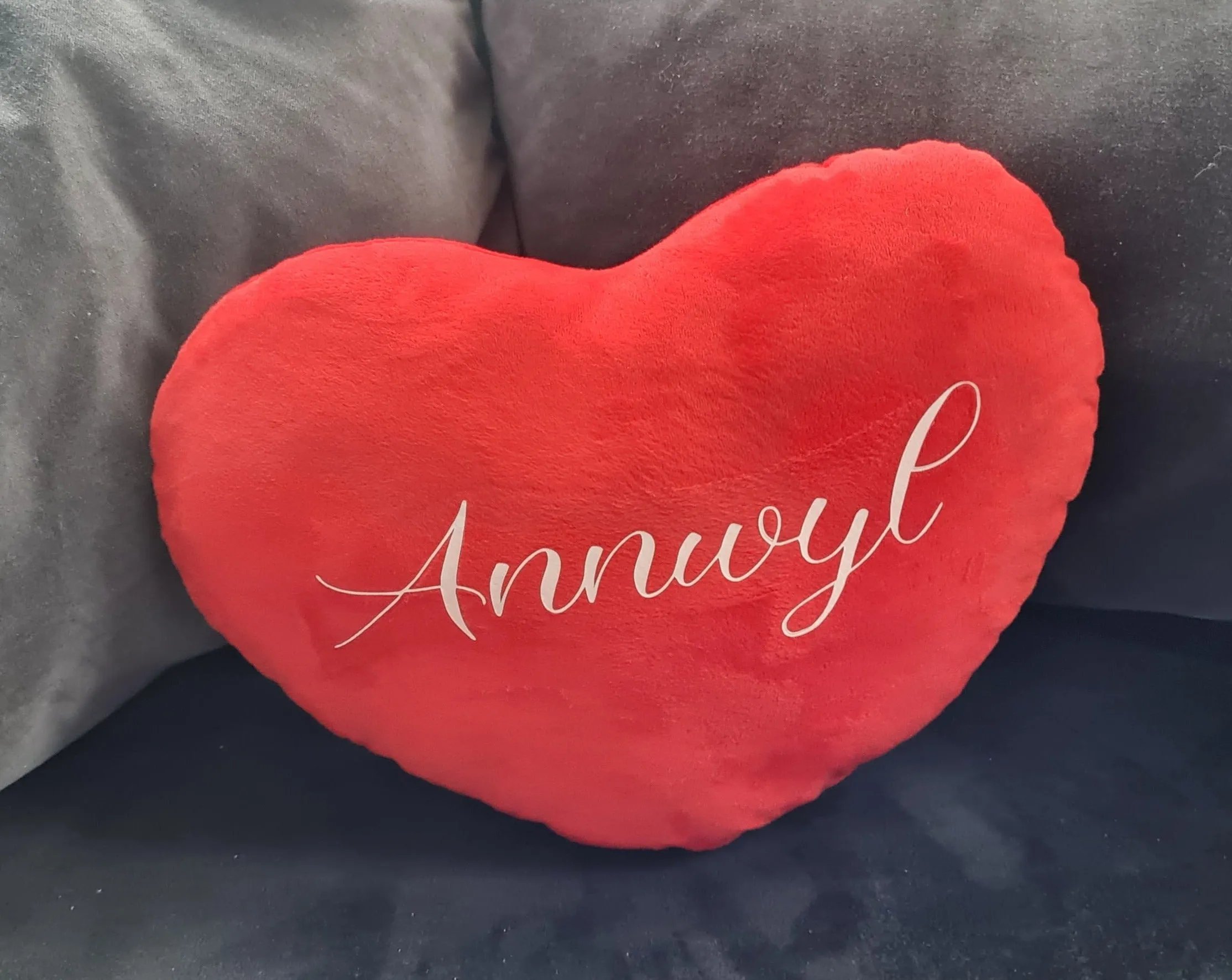 Unique personalised heart shaped cushions - customised affirmation pillows *As seen in The Only Way Is Essex*