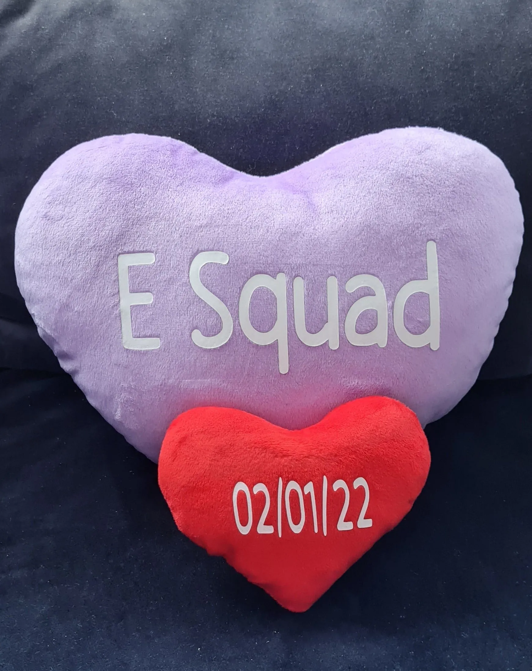 Unique personalised heart shaped cushions - customised affirmation pillows *As seen in The Only Way Is Essex*