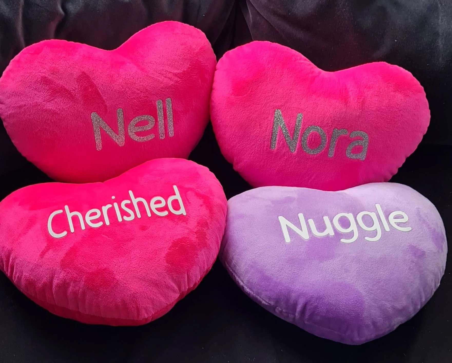 Unique personalised heart shaped cushions - customised affirmation pillows *As seen in The Only Way Is Essex*
