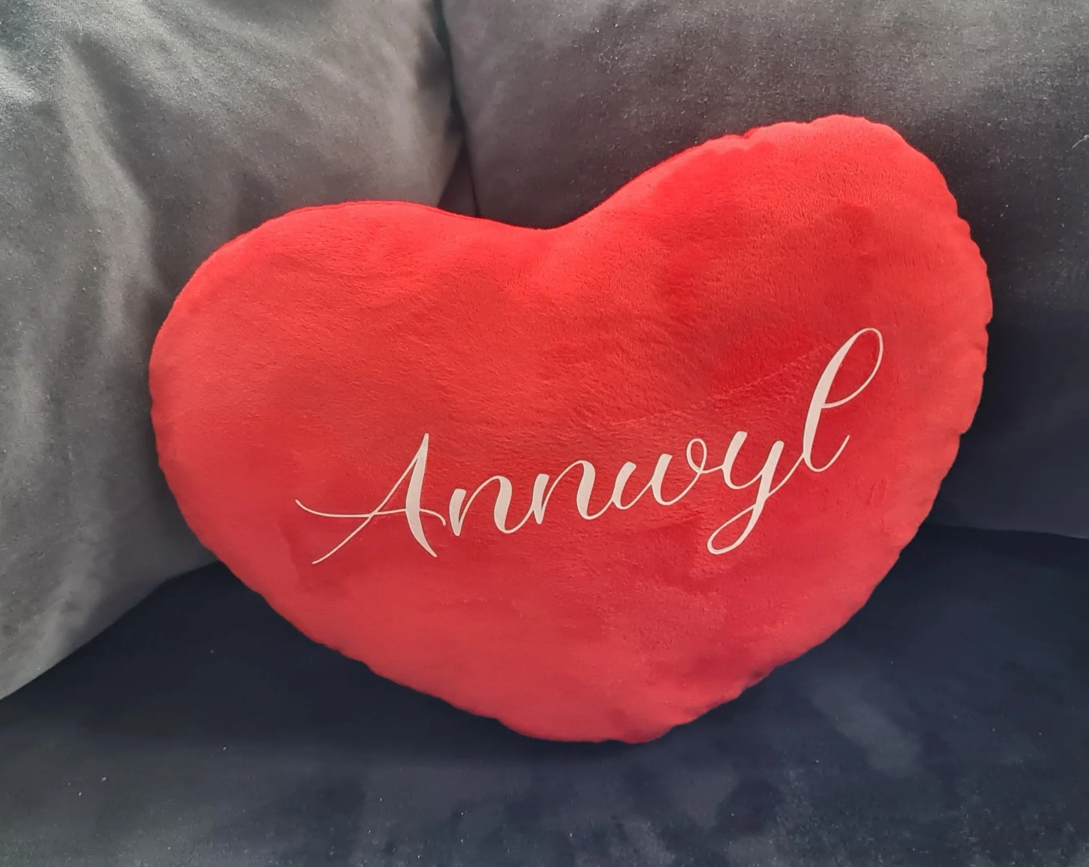Unique personalised heart shaped cushions - customised affirmation pillows *As seen in The Only Way Is Essex*