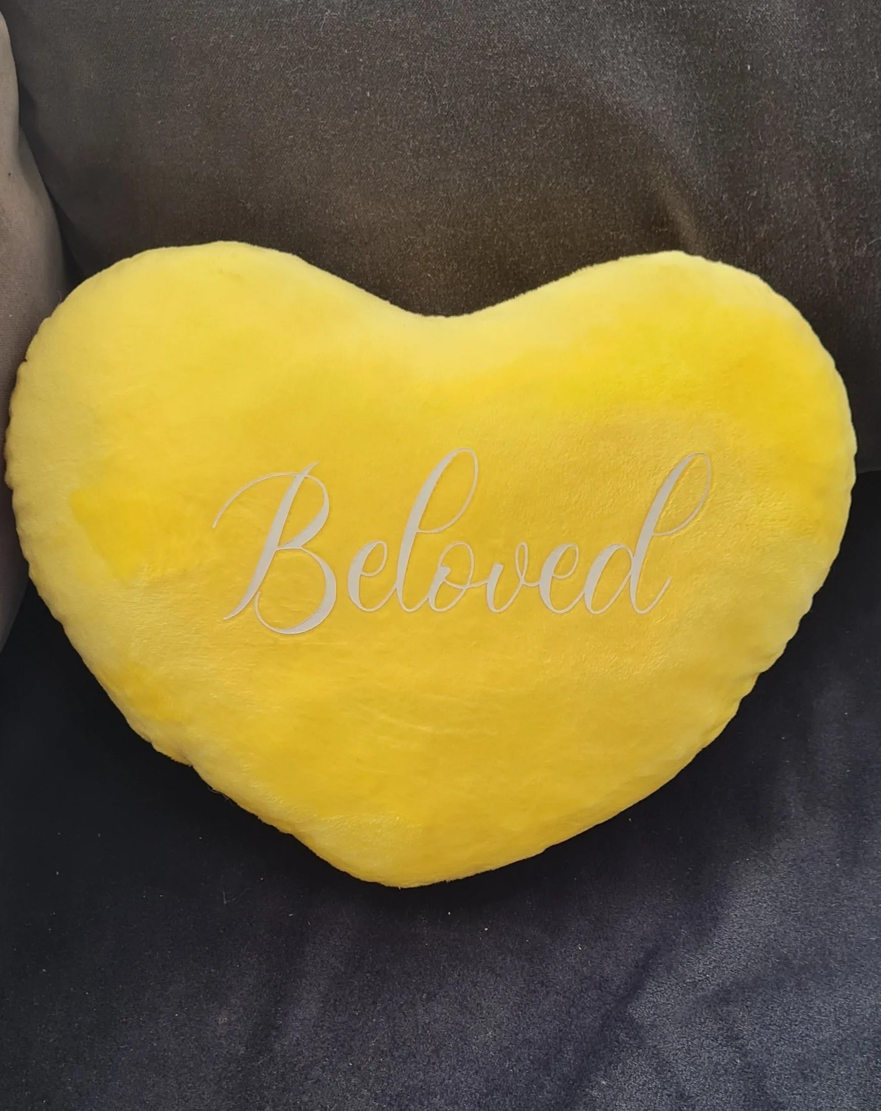 Unique personalised heart shaped cushions - customised affirmation pillows *As seen in The Only Way Is Essex*