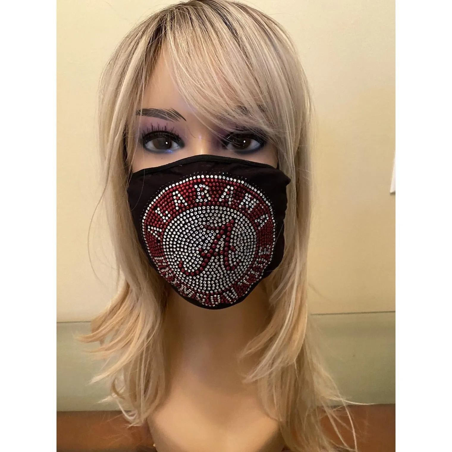 University of Alabama Crimson Tide Bling Face Mask with Filter