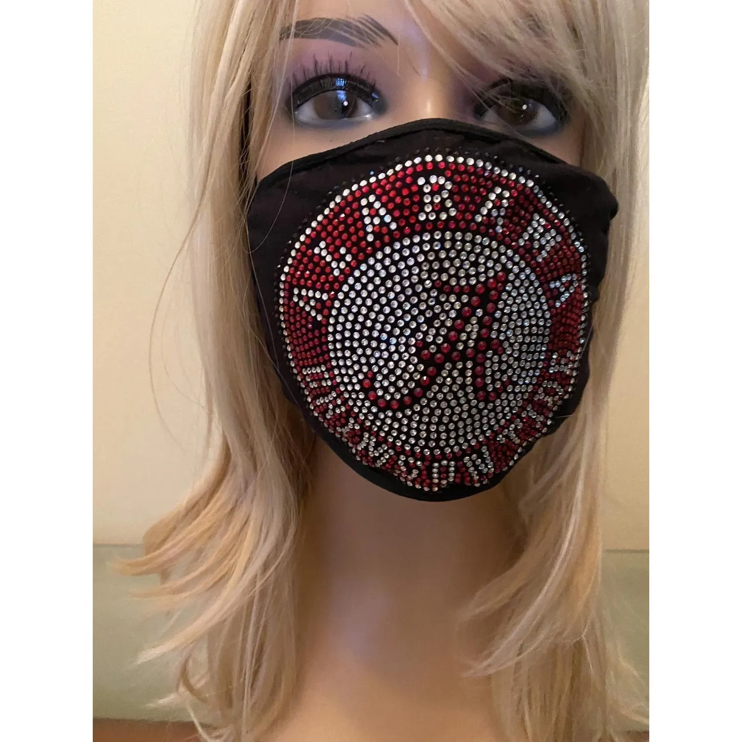 University of Alabama Crimson Tide Bling Face Mask with Filter