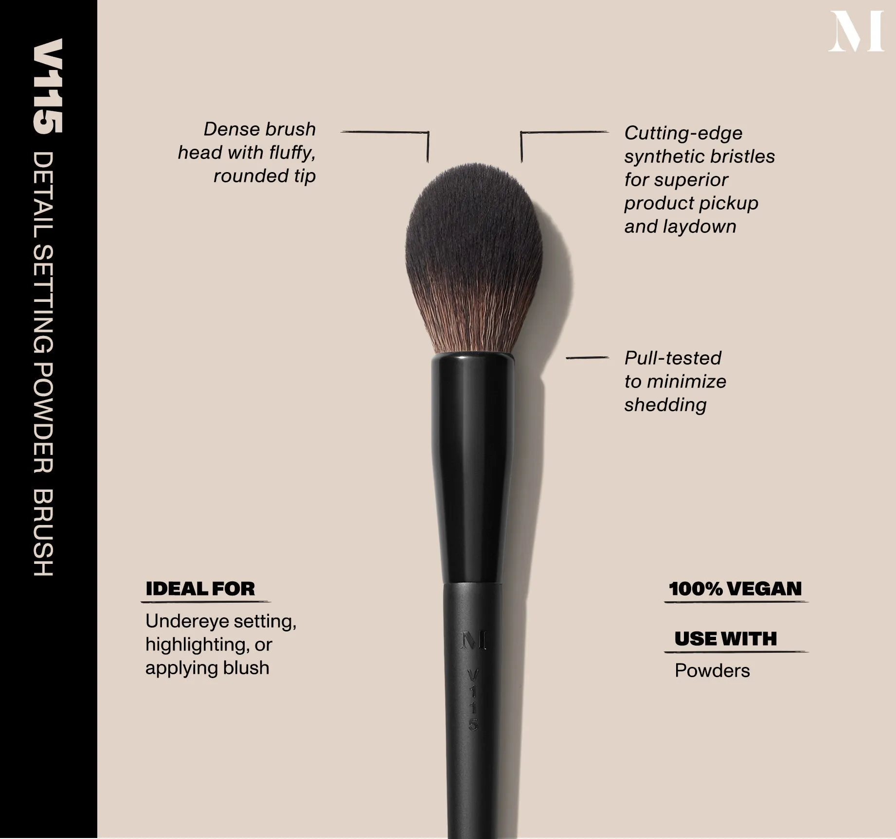 V115 - DETAIL SETTING POWDER BRUSH