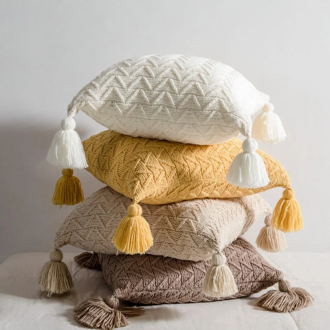 Vanessa Knitted Cushion Cover
