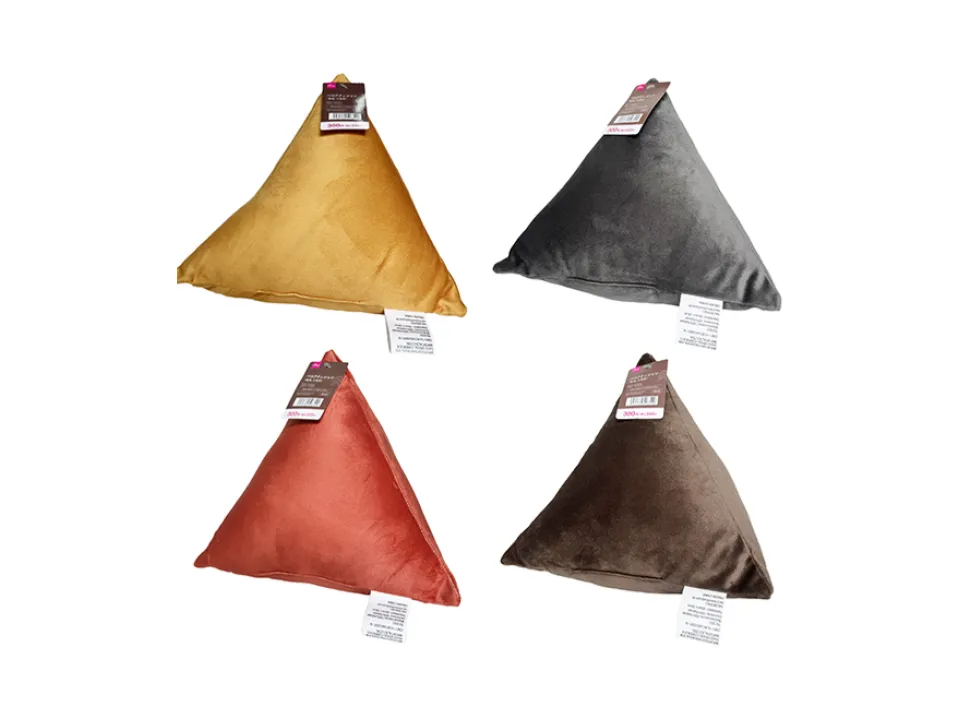 Velour Cushion Plain Triangle