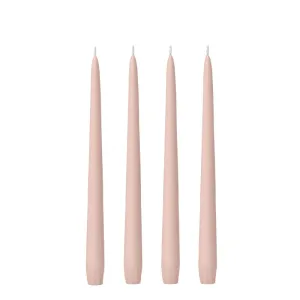 Vintage Blush Taper Candles (4 pack)