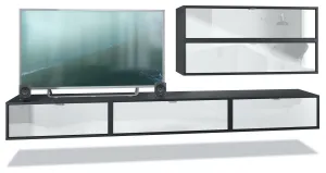 Wall Unit "Lana V3" with Black Body   Various Color Fronts