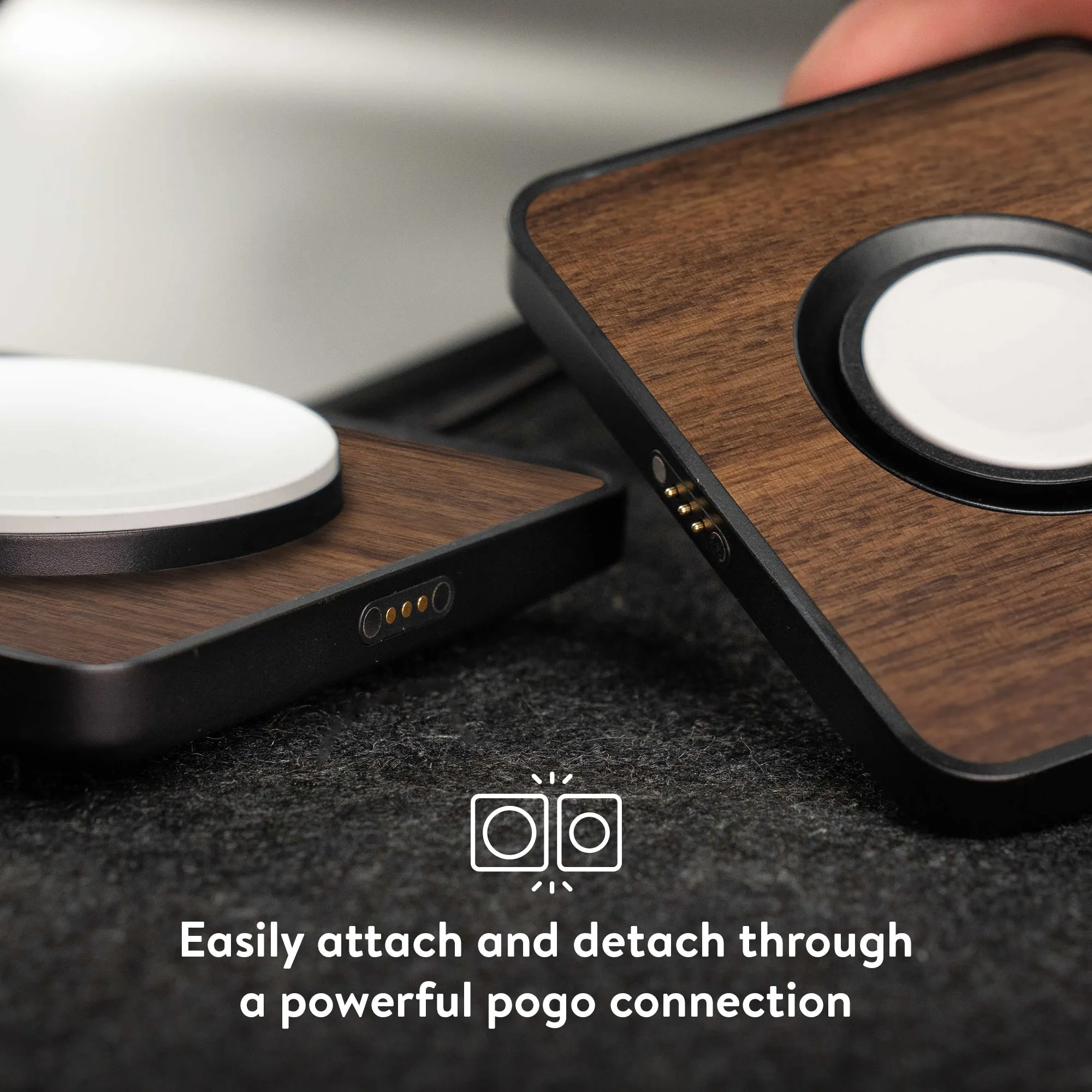 Walnut 2 in 1 Fast Charging Set