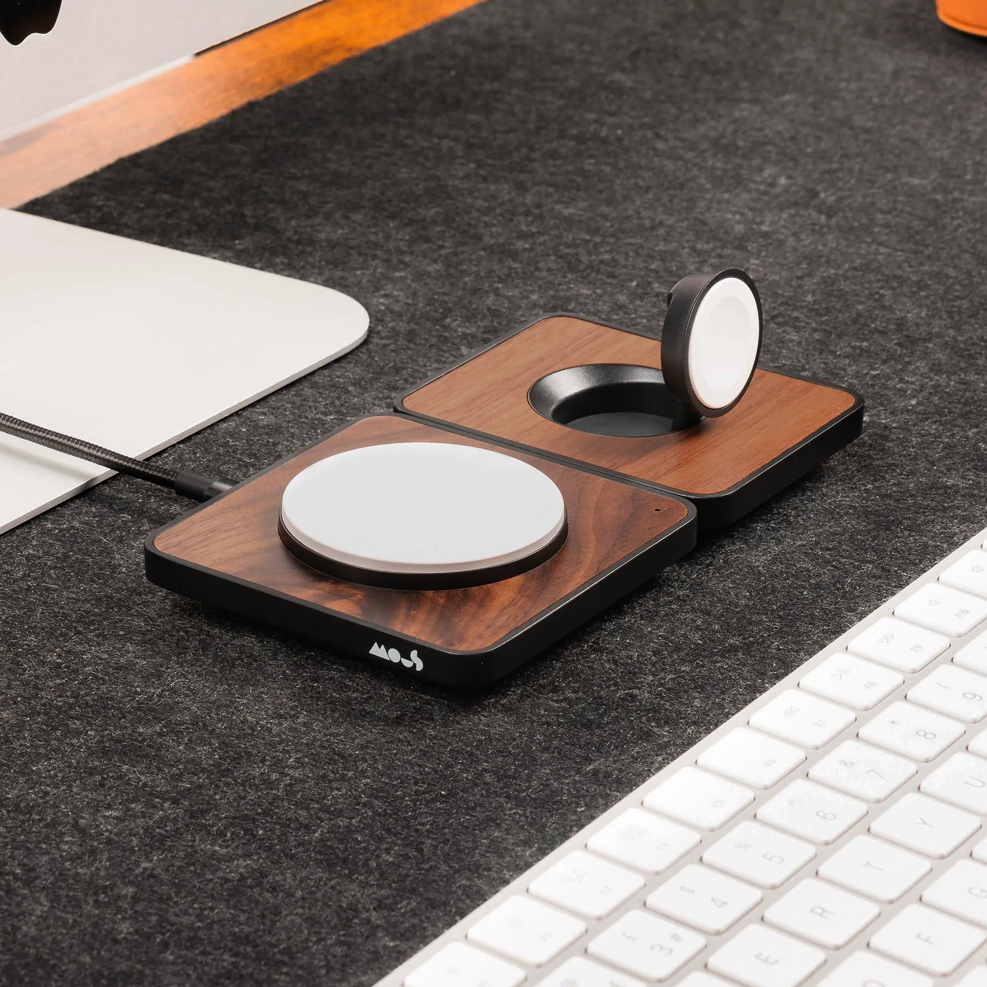 Walnut 2 in 1 Fast Charging Set