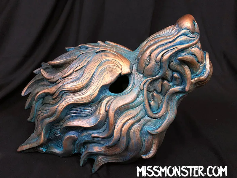 WAVEWOLF- PAINTED- ANTIQUE SILVER/ COPPER PATINA