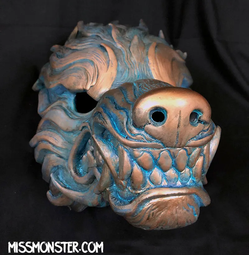 WAVEWOLF- PAINTED- ANTIQUE SILVER/ COPPER PATINA